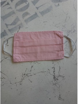 Μάσκα κάλυψης προσώπου παιδική υφασμάτινη βαμβακερή Ροζ