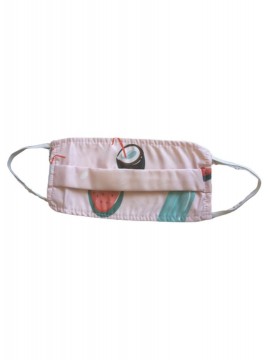 Μάσκα κάλυψης προσώπου υφασμάτινη βαμβακερή παγωτό