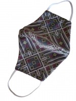 Μάσκα κάλυψης προσώπου ενηλίκων υφασμάτινη βαμβακερή ethnic II
