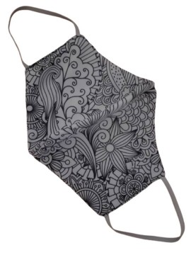 Μάσκα κάλυψης προσώπου ενηλίκων υφασμάτινη βαμβακερή λαχούρι