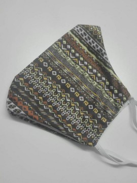 Μάσκα κάλυψης προσώπου ενηλίκων υφασμάτινη βαμβακερή bocho ΙΙ