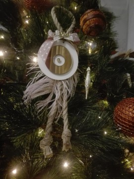 Γούρι χειροποίητο στρογγυλό μάτι