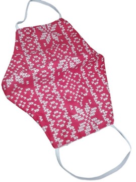 Μάσκα κάλυψης προσώπου ενηλίκων υφασμάτινη βαμβακερή χιονονιφάδα