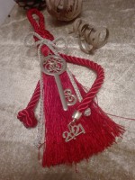 Γούρι χειροποίητο Κλειδί κόκκινο