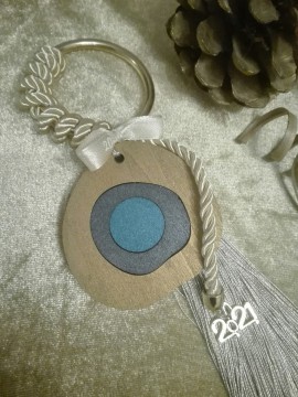 Γούρι χειροποίητο Μάτι χρυσό 