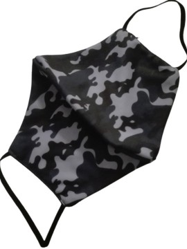 Μάσκα κάλυψης προσώπου ενηλίκων υφασμάτινη παραλλαγή χακί