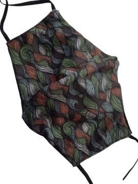 Μάσκα κάλυψης προσώπου ενηλίκων υφασμάτινη βαμβακερή πολύχρωμη