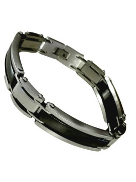 Ανδρικό ατσάλινο βραχιόλι μπρασελέ double color
