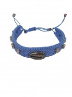 Γυναικείο χειροποίητο βραχιόλι Blue Shell