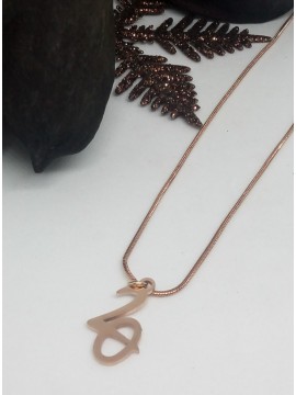 Κολιέ ατσάλινο γυναικείο 2020 rose gold