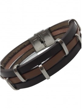 Ανδρικό μοντέρνο δερμάτινο βραχιόλι Jungle