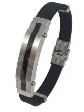 Ανδρικό μοντέρνο ατσάλινο βραχιόλι Screws