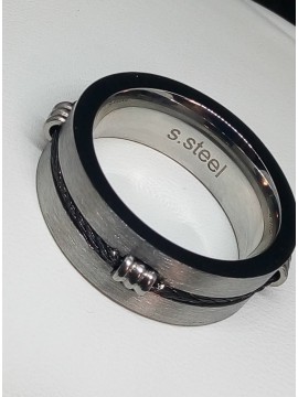 Ανδρικό ατσάλινο δαχτυλίδι Wire rope