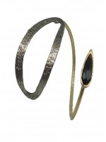 Βραχιόλι χειροποίητο επιχρυσωμένος ορείχαλκος Opus4 Leaf