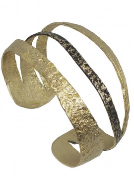 Βραχιόλι χειροποίητο επιχρυσωμένος ορείχαλκος Opus4 Horizon