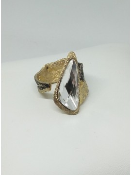 Δαχτυλίδι ορειχάλκινο χειροποίητο Opus4 Gold Rain