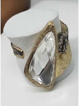 Δαχτυλίδι ορειχάλκινο χειροποίητο Opus4 Gold Rain