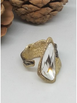 Δαχτυλίδι ορειχάλκινο χειροποίητο Opus4 Gold Rain