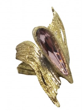 Δαχτυλίδι ορειχάλκινο χειροποίητο Opus4 Precius gold