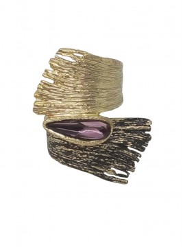 Δαχτυλίδι ορειχάλκινο χειροποίητο Opus4 Gold Wings