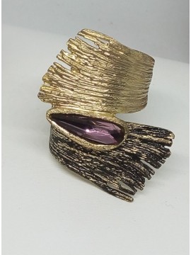 Δαχτυλίδι ορειχάλκινο χειροποίητο Opus4 Gold Wings