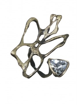 Δαχτυλίδι ορειχάλκινο χειροποίητο Opus4 Bronze Fossil