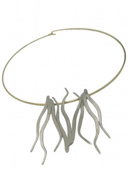 Κολιέ χειροποίητο επιχρυσωμένος ορείχαλκος Opus4 Medusa