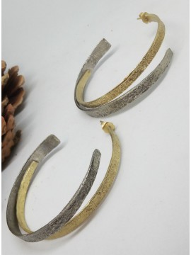 Σκουλαρίκι χειροποίητο επιχρυσωμένος ορείχαλκος Opus4  Toggle