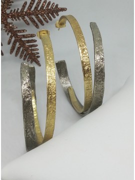 Σκουλαρίκι χειροποίητο επιχρυσωμένος ορείχαλκος Opus4  Toggle