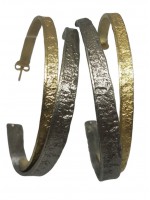 Σκουλαρίκι χειροποίητο επιχρυσωμένος ορείχαλκος Opus4  Toggle