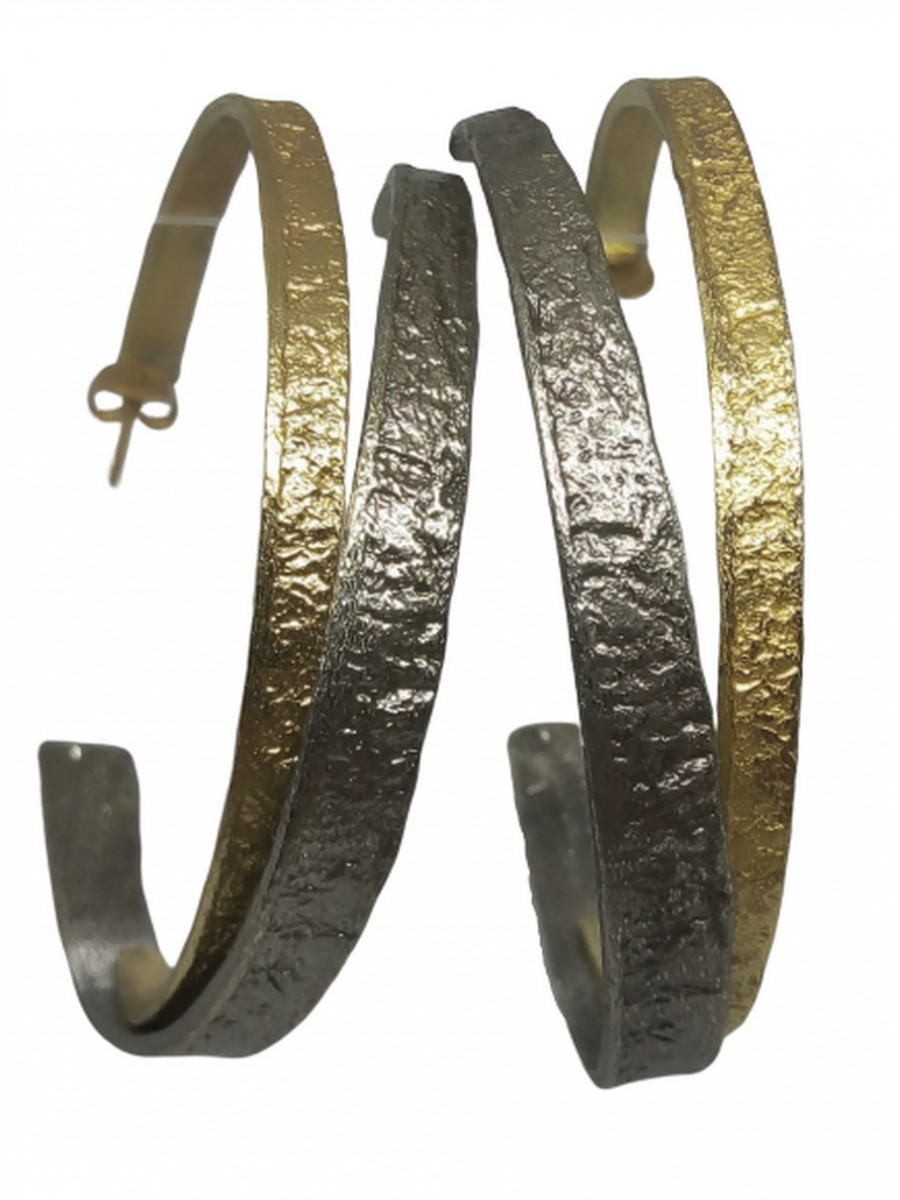 Σκουλαρίκι χειροποίητο επιχρυσωμένος ορείχαλκος Opus4  Toggle