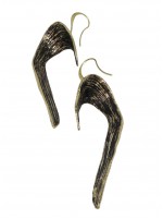 Σκουλαρίκι  χειροποίητο επιχρυσωμένος ορείχαλκος Opus4 Confidence