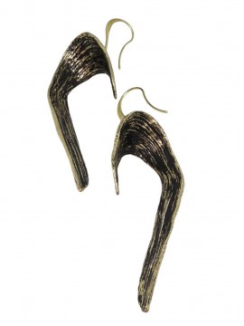 Σκουλαρίκι  χειροποίητο επιχρυσωμένος ορείχαλκος Opus4 Confidence