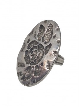 Γυναικείο χειροποίητο δαχτυλίδι Λουλούδι silver