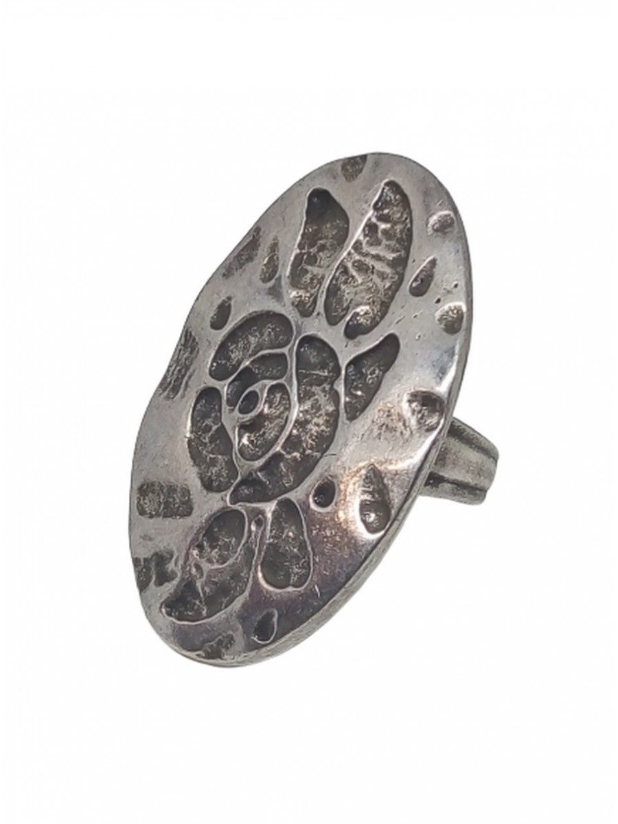 Γυναικείο χειροποίητο δαχτυλίδι Λουλούδι silver