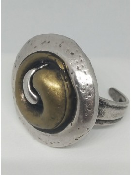 Δαχτυλίδι χειροποίητο γυναικείο αλπακάς silver zin zen