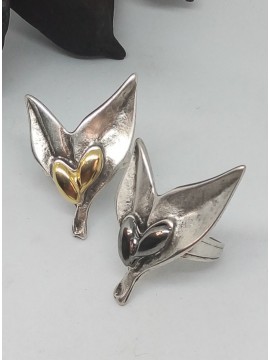 Δαχτυλίδι χειροποίητο γυναικείο Olive grey silver