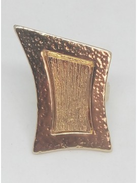 Δαχτυλίδι χειροποίητο γυναικείο αλπακας Gold Plate