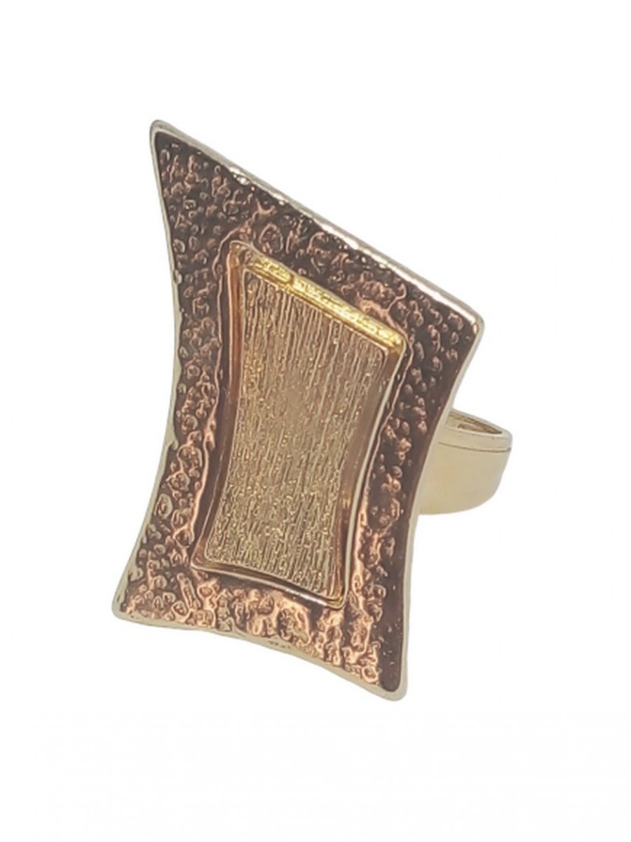 Δαχτυλίδι χειροποίητο γυναικείο αλπακας Gold Plate