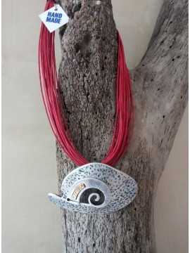 Γυναικείο χειροποίητο κολιέ Snail 