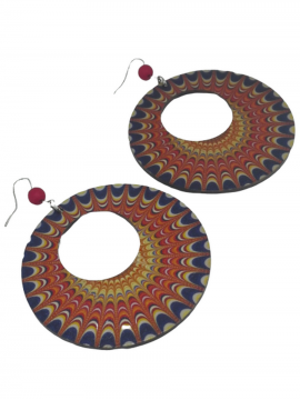 Γυναικείο χειροποίητο σκουλαρίκι Red