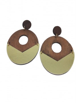 Γυναικείο χειροποίητο σκουλαρίκι Oval