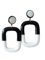 Γυναικείο χειροποίητο plexiglass σκουλαρίκι White