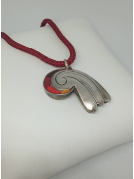 Ψηφιδωτό κολιέ ασήμι 925 γυναικείο Abstract