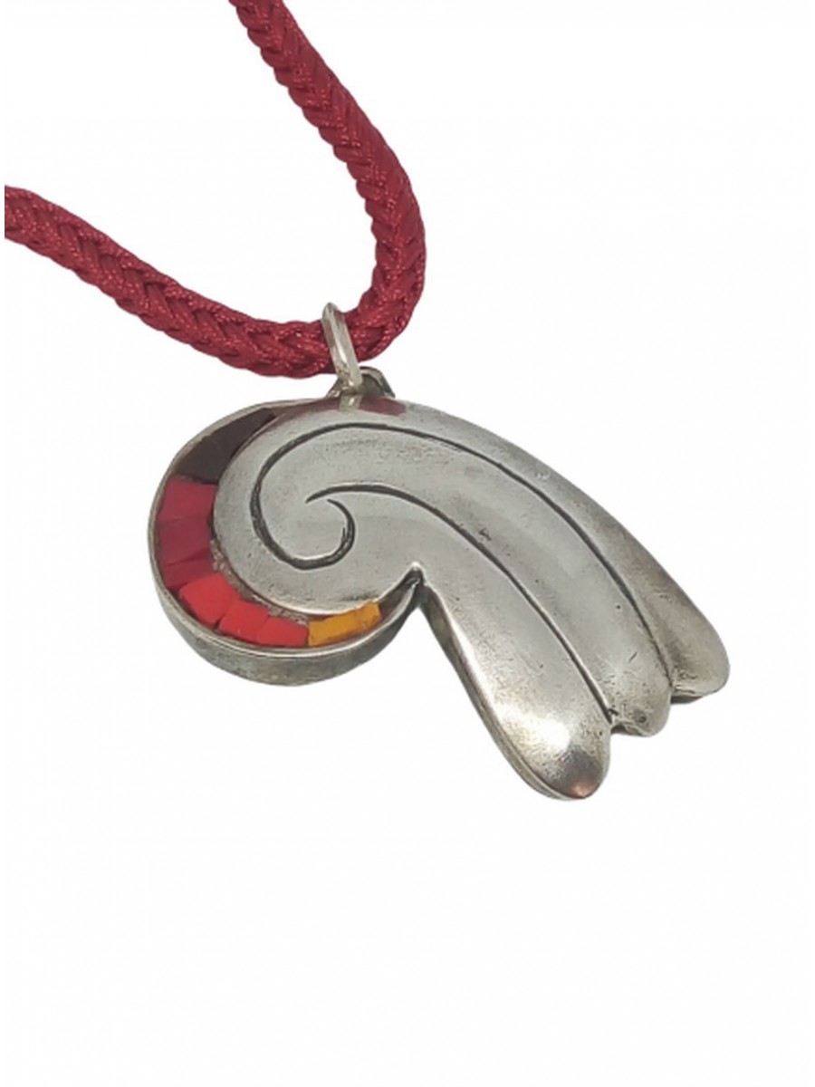 Ψηφιδωτό κολιέ ασήμι 925 γυναικείο Abstract