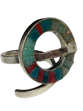 Ψηφιδωτό δαχτυλίδι ασήμι 925 γυναικείο Vortex