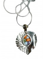 Ψηφιδωτό κολιέ ασήμι 925 γυναικείο ivy