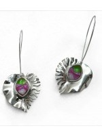 Ψηφιδωτό σκουλαρίκι ασήμι 925 γυναικείο ivy