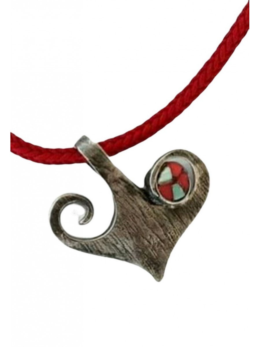 Ψηφιδωτό κολιέ ασήμι 925 γυναικείο heart