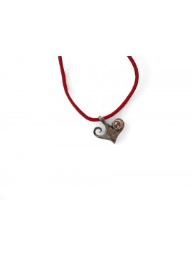Ψηφιδωτό κολιέ ασήμι 925 γυναικείο heart